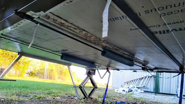 Panel insulation rv underbelly