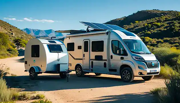 class c electric rv and electric travel trailer