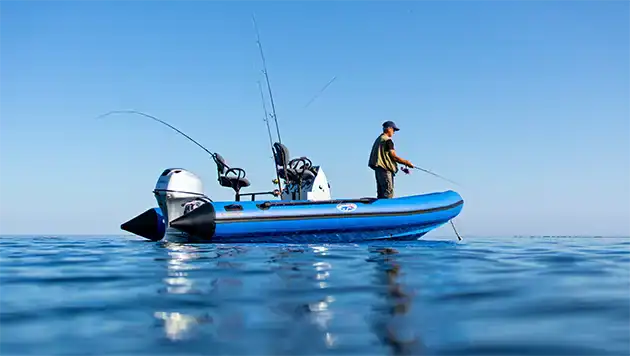 inflatable v hull boat fishing